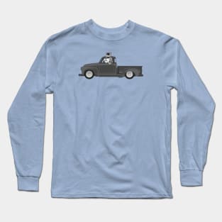 Dog and Car SCHNAUZER Long Sleeve T-Shirt